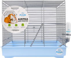 Клітка д/гризунів Міккі блакитна хром з драбинкою 37*25*30см Природа