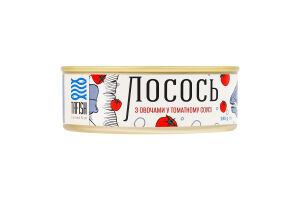 Лосось с овощами в томатном соусе стерилизованный TaFish ж/б 240г