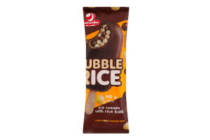 Мороженое 10% сливочное из какао в кондитерской глазури Bubble rice Lasunka м/у 90г