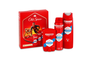 Набір Whitewater Дезодорант твердий 50мл+Дезодорант спрей 150мл+Гель д/душу та шампунь 250мл+Доміно Old Spice