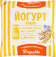 Йогурт 2% Злаки РадиМо м/у 400г