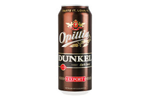 Пиво 0.5л 4.8% темное пастеризованное Dunkel Export Opillia ж/б