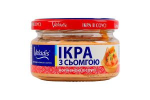 Икра атлантических рыб с семгой копченой в соусе Veladis с/б 160г