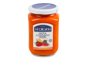 Икра из сладкого перца стерилизованная Ніжин с/б 300г