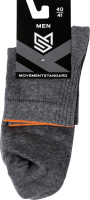 Шкарпетки чоловічі MovementStandard №MS M0211S 51 40-41 сірий меланж