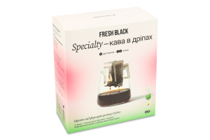 Кофе натуральный жареный молотый в дрип-пакетах Ethiopia Specialty Fresh Black в/с к/у 5х12г