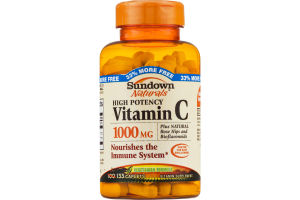 Sundown Naturals Vitamin C 1000mg Caplets - 133 CT