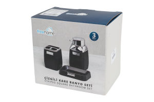 Набір для ванної кімнати білий хром №OKY-502-1 Freehome 3шт