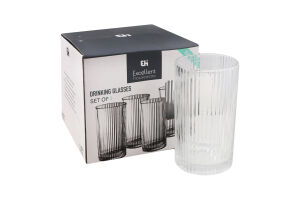 Набір склянок для напоїв скло 400мл №YE5000700 Excellent Houseware 4шт