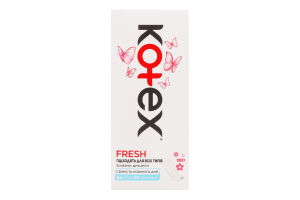 Прокладки ежедневные женские гигиенические Deo Normal Kotex 20шт