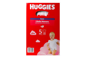 Подгузники-трусики Huggies Pants Box 5 для девочки, 12-17 кг, 68 шт