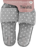Тапочки открытые домашние женские Twins №5607 40 серый