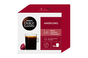Кава натуральна натуральна смажена мелена Американо Dolce Gusto Nescafe к/у 16х8.5г
