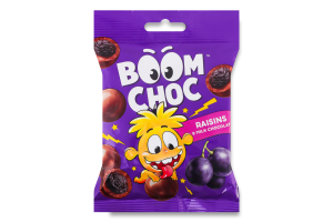 Драже Родзинки у молочному шоколаді Boom Choc м/у 90г