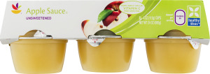 Ahold Apple Sauce Unsweetened - 6 CT