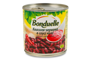 Квасоля червона в соусі чилі стерилізована Bonduelle з/б 430г