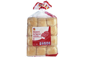 Ahold Brown & Serve Enriched White Rolls - 12 CT