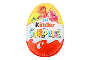 Яйцо из молочного шоколада с молочным внутренним слоем и игрушкой Natoons Kinder Surprise м/у 20г