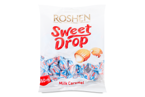 Карамель з молочною начинкою Молочна крапелька Roshen м/у 150г