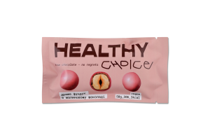 Драже фундук в малиновом шоколаде Healthy Choice м/у 50г