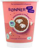 Каша гречана швидкого приготування з грибами класична Bonner ст 60г