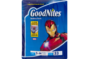 GoodNites Bedtime Pants – Mutandine Notturne Per Bambini, Taglia S-M (17-29,5 Kg), 44 Pezzi