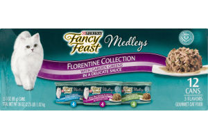 Purina Fancy Feast Medleys Florentine Collection Gourmet Cat Food - 12 CT