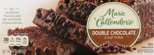 Marie Callender's Loaf Cake Double Chocolate