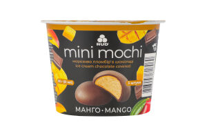 Морозиво пломбір в шоколаді Манго Mini mochi Rud ст 3х20г
