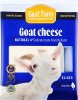 Сыр 50% козий полутвердый сычужный нарезанный Голландский Natural Goat Farm м/у 100г