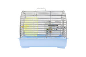 Клітка д/гризунів Фаворит блакитна хром з колесом 30*20*24см Природа