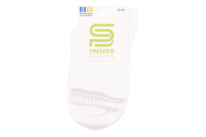 Шкарпетки дит Premier socks Економ рубч біл р18-20