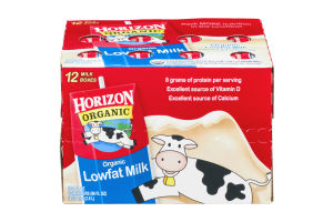 Horizon Organic Lowfat Milk - 12 CT