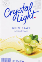 Crystal Light On The Go White Grape Drink Mix- 10 CT