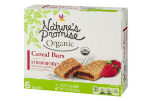 Nature's Promise Organic Cereal Bars Strawberry - 6 CT