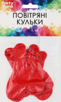 Набір кульок латексних Червоне серце 25см 5шт Паті Хата