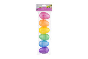 Smart Living Plastic Easter Eggs Pearlized- 6 CT