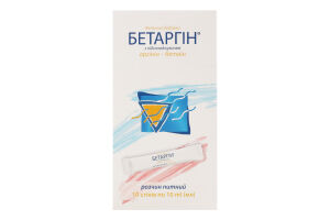Добавка дієтична стіки 10мл з підсолоджувачем Бетаргін 10шт