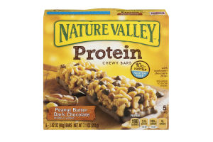 Nature Valley Protein Chewy Bars Peanut Butter Dark Chocolate - 5 CT