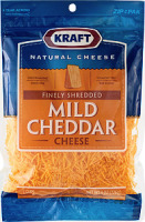 Kraft Finely Shredded Mild Cheddar Cheese