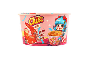 Локшина швидкого приготування зі смаком том ям з креветками ChiBi ст 85г