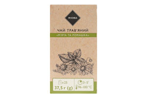 Чай травяной Мята и ромашка RIOBA к/у 25х1.5г