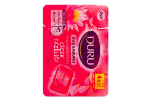 Мыло косметическое для душа Цветочное облако Свежие ощущения Duru 4х150г