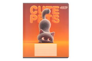 Зошит Kids Line Cats&Dogs лінія 12аркушів ZiBi