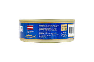 Скумбрія в олії стерилізована Premium Craft Fish з/б 240г