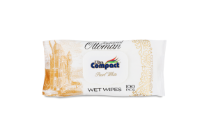 Серветки вологі Оттоман Традішнл Перл вайт 100шт з клапаном Ультракомпакт