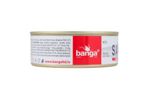 Селедка атлантичная в томатном соусе стерилизованная Banga ж/б 240г