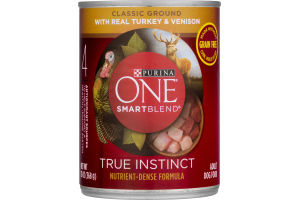 Purina ONE Smartblend True Instinct Classic Ground With Real Turkey & Venison