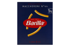 Вироби макаронні з твердих сортів пшениці Маккероні №44 Barilla к/у 1кг