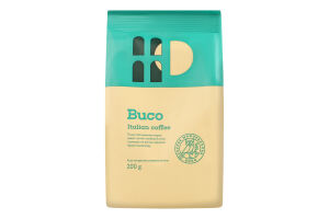 Кава натуральна смажена мелена Italian coffee Buco м/у 200г